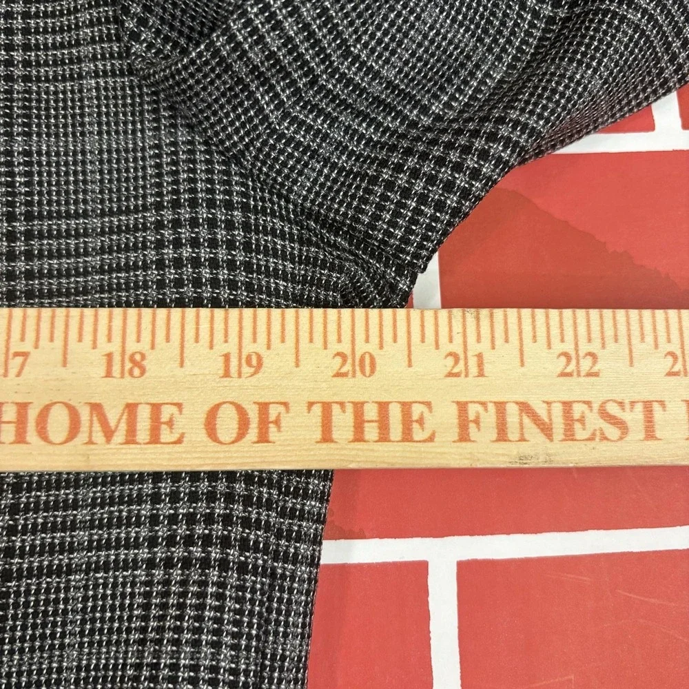 Hugo Boss Blazer Sport Coat Mens 40R Gray Check Wool Stretch Tailoring Turkey